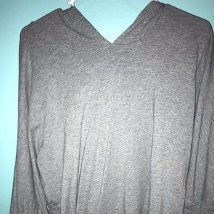 Plain gray sweatshirt